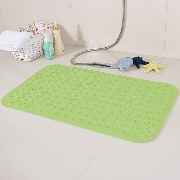 5 Sizes PVC Bath Mat Rug For Toilet Floor Shower Mats Anti Slip PVC Bathtub Carpet Safety Bathroom Accessory Solid Bathroom Mat