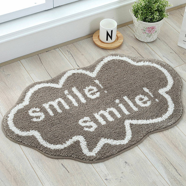 2 Colors Lovely Cloud Bath Mats Non Slip Mat for Living Room Bedroom Bathroom Toilet, Floor Mat Area Rug Super Soft Bathroom Rug