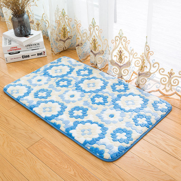 Bath Mats Kitchen Rug Door Way Feet Mat Bathroom Carpet Living Room Rug Anti-slip Mat Floor Rug Water Absorption Soft Carpet