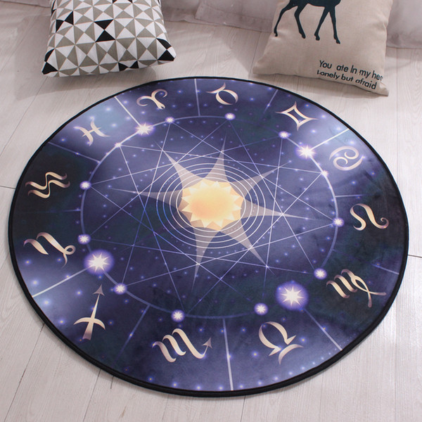 Children's Cartoon Bedroom Bedside Cushion Cloakroom Dressing Table Computer Chair Floor Mat Living Room Tea Table Circular Rug Study Carpet