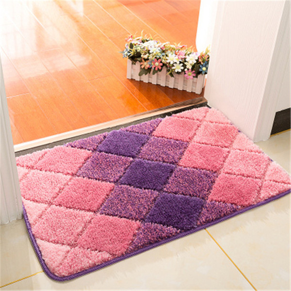 Anti-skid Pad For Toilet Water Absorbent Mat At The Door Bathroom Floor Mat Home Decoration Bath Carpet Bedroom Footmat Living Room Carpet