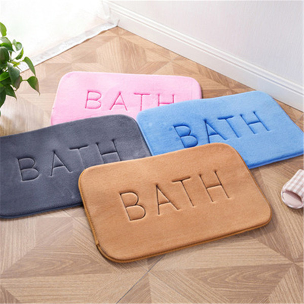 Bathroom Pad Thickening Bedroom Doormat BATH Carpet Slow Rebound Bathroom Anti-skid Pad Memory Foam Rug Anti-slip Rugs For Kitchen Foot Mat