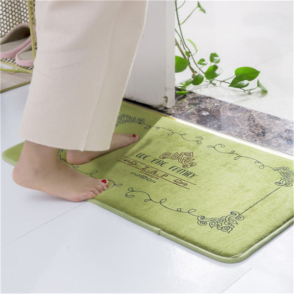 Suction Floor Mat Bedroom Mat Kitchen Bathroom Door Antislip Mat Bathroom Antiskid Pad Into Doorway Hall Carpet Rugs For Kitchen Doormat