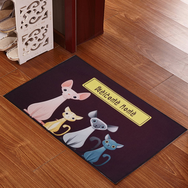 Kitchen Long Rug Bedside Carpet Creative Bedroom Floor Mat Antiskid Lovely Cartoon Foot Pad Mat Doormat jogo de tapetes de banheiro Antislip