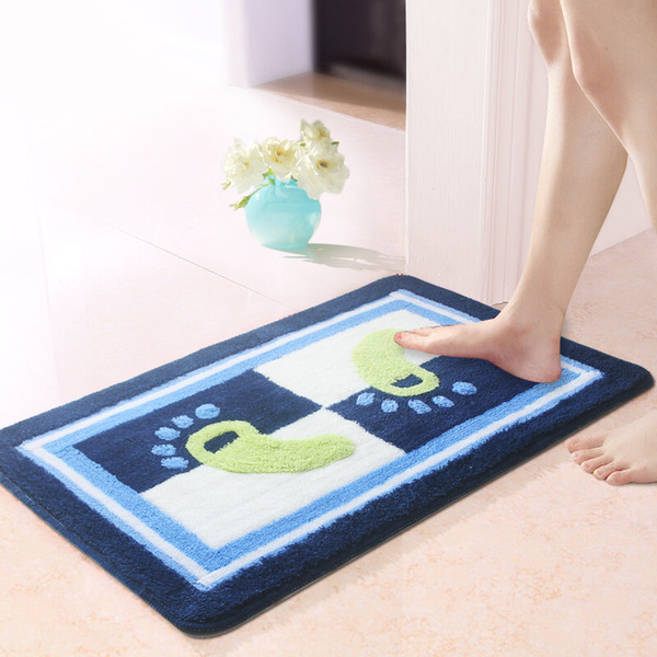 High Quality Comfortable Bath Carpet,Pads to the Bathroom,50*80cm Bathroom Mat Rugs Toilet Mats,Doormat Living Room Rug Kitchen Mat Foot Pad