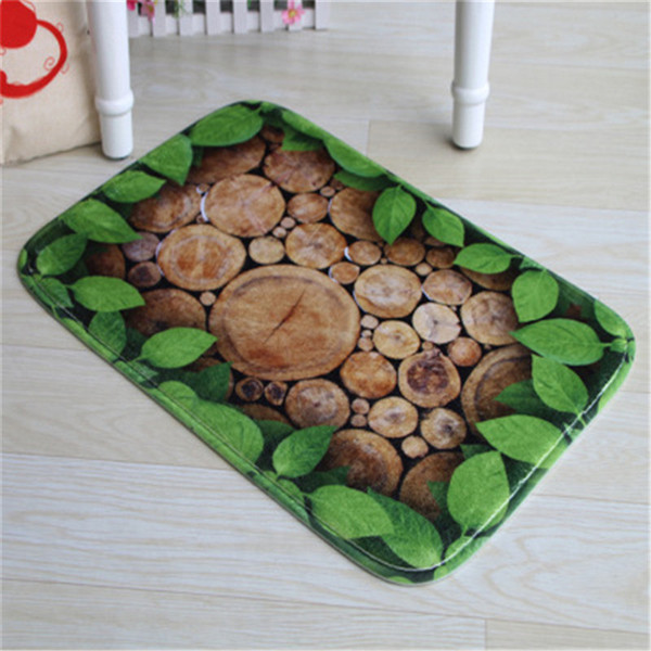 Soft Comfortable Flannel 3D Printing Carpet Bedroom Bathroom Antiskid Absorbent Mats 1 pce/set Living Room Rugs jogo de tapetes de banheiro