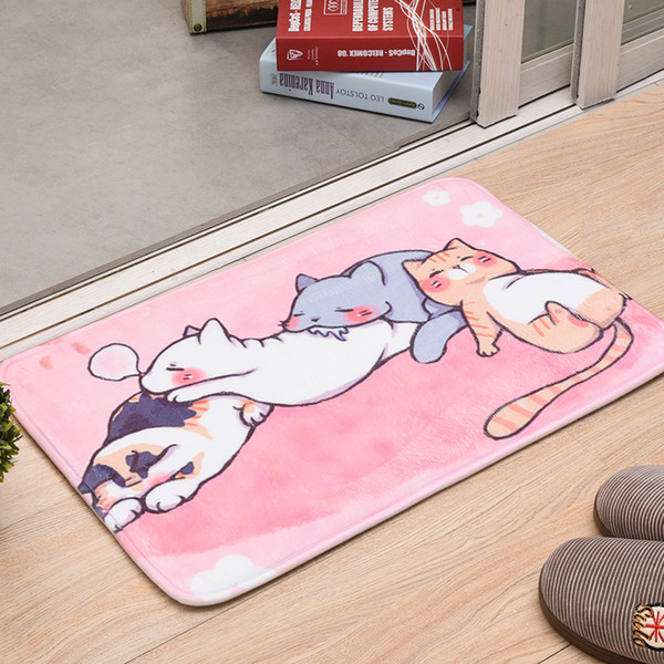 Anti-slip Lovely Cartoon Floor Mat Doormat Absorbs Water To Prevent Slipping Super Soft Game Mat For Children's Room Kitchen Carpet Rugs