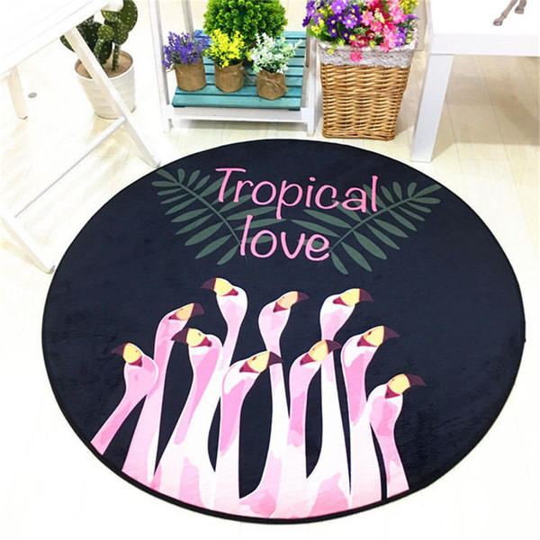 Lovely Cartoon 9 Colors Children Room Kindergarten Game Carpet Diameter Round Floor Mat Antislip Water absorption Super Soft Modern Carpet