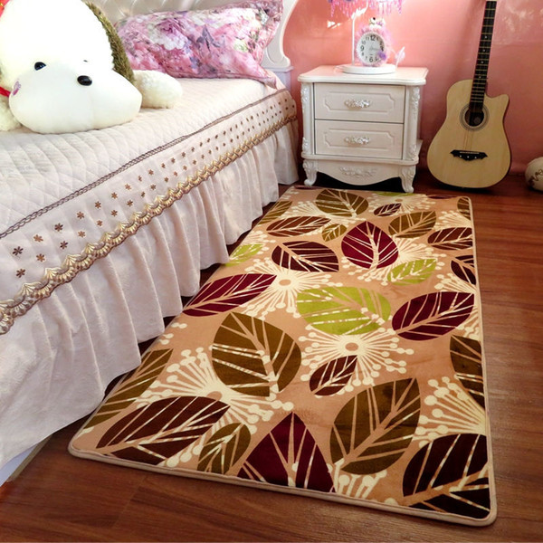 Non-Slip Bath Mat Bedroom Bedside Rectangular Carpet Living Room Tea Table Full Of Flooring Pad Study Doormat Home Decoration Foot Mat Rugs