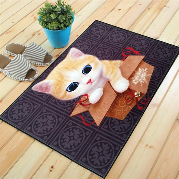 Cartoon Patterns Bathroom Carpet Anti-slip Kitchen Rug Bathroom Floor Mat Set Toilet Accessories Decoration Home Bath Carpet tapis de bain