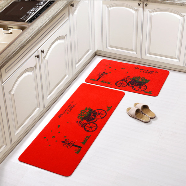 2pcs/set Water Adsorption Kitchen Carpet Non-slip Bathroom Carpet WC Mats Bed Rug For Decor Anti-slip Bathroom Carpet For Toilet Bedroom Mat