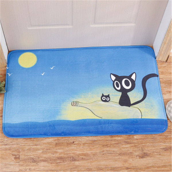 Domestic Cartoon Lovely Bathroom Mat Slippery Absorbent Padded Into The Doorway Bathroom Carpet Toilet Foot Mat Carpet Douche Mat antislip