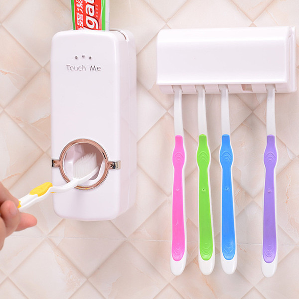 1 Piece Toothbrush Holder Sets Automatic Toothpaste Dispenser ,Toothbrush Family Sets