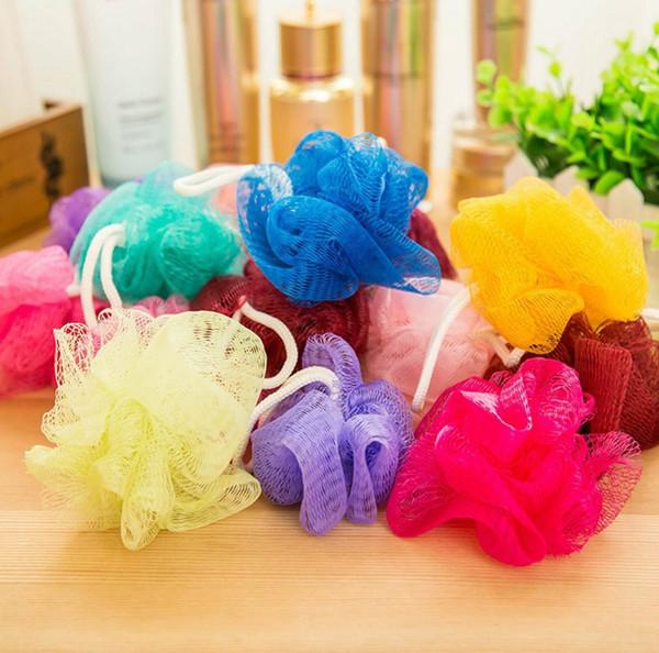 Multi Colors 8g/15g/20g Bath Shower Bath Brushes Shower Ball Mesh Bath and Shower Sponge Body Cleaning Ball CCB3