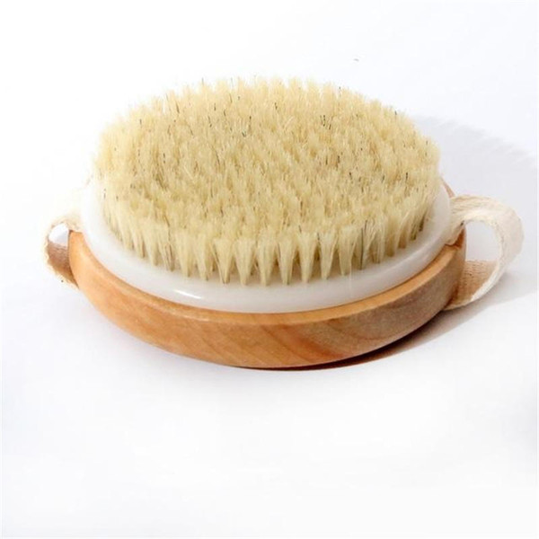 Natural bristles bristle brush Body Maasage Health Care Bath Brush for bath Shower Bristle Brushes Massage Body Brush