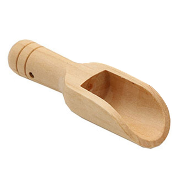 1pcs High Quality Mini Wooden Scoops Bath Salt Powder Spoon Bath Shower SPA Tool Salts Candy Laundry Detergent Powder Spoon