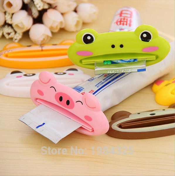 New Cute 1pcs Cute Animal multifunction squeezer / toothpaste squeezer Home Commodity Bathroom Tube Cartoon Toothpaste Dispenser