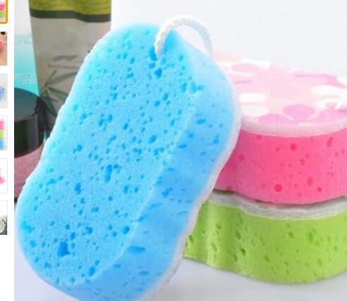 Bath Sponge Massage Multi Shower Exfoliating Body Cleaning ScrubberAEI-234