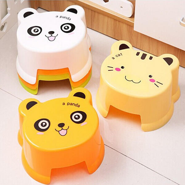 Cartoon Thickening Plastic Small Stool Shower Room Non-slip The Bench Kindergarten Cartoon Children Sit Stool Shoes Stool