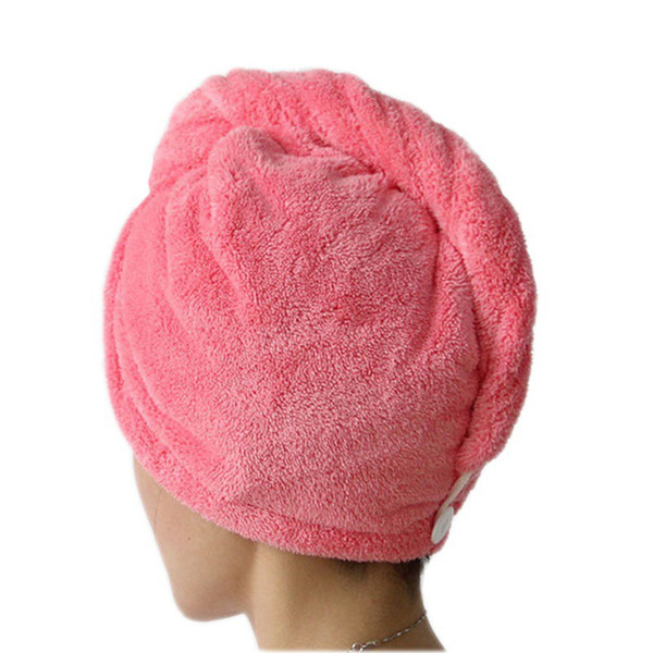 Women Bathroom Super Absorbent Quick-drying Microfiber Bath Towel Hair Dry Cap Salon Towel 25x65cm Free shipping