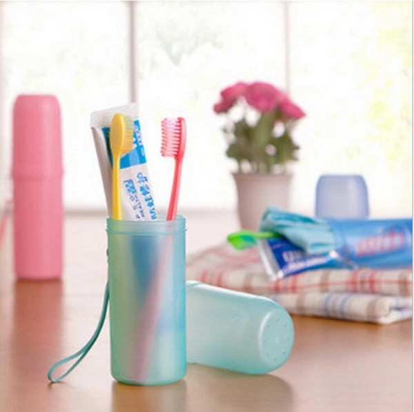 new bathroom accessories cute candy color travel camp portable hotel plastic towels toothpaste tothbrush boxes holders storage cup