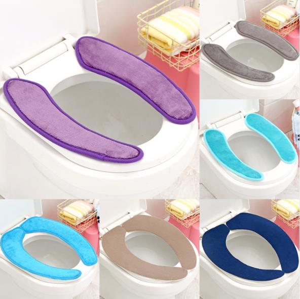 Home Bathroom Accessories pad Toilet Seat Covers repeatedly washed the toilet seat cushion Single-piece Set J45