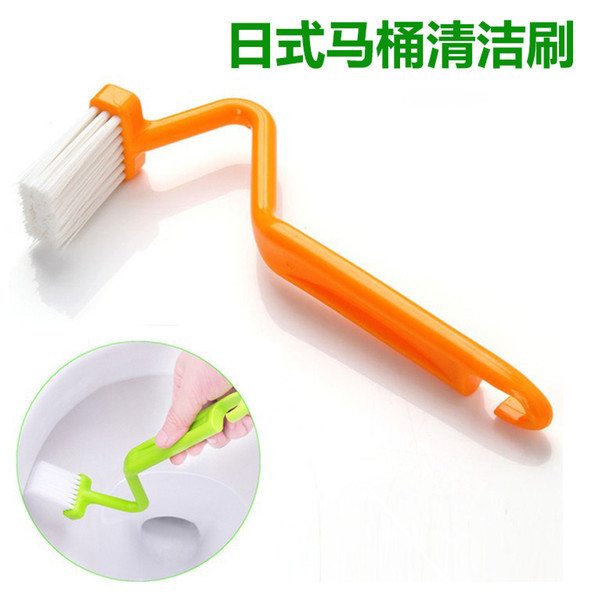 Family bathroom toilet brush Japan bent cleaning brush v-shaped toilet inside corner 300 33 g/box