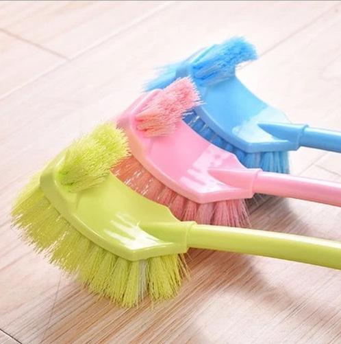 Plastic toilet brush brush brush back design of the bathroom floor toilet dead slot cleaning brush