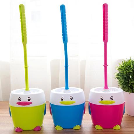 Creative toilet brush brush set with Cute Cartoon Penguin toilet toilet cleaning brush