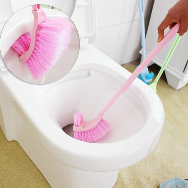 Thick extended handle double sided to clean the dead end of the toilet brush toilet brush brush 125G