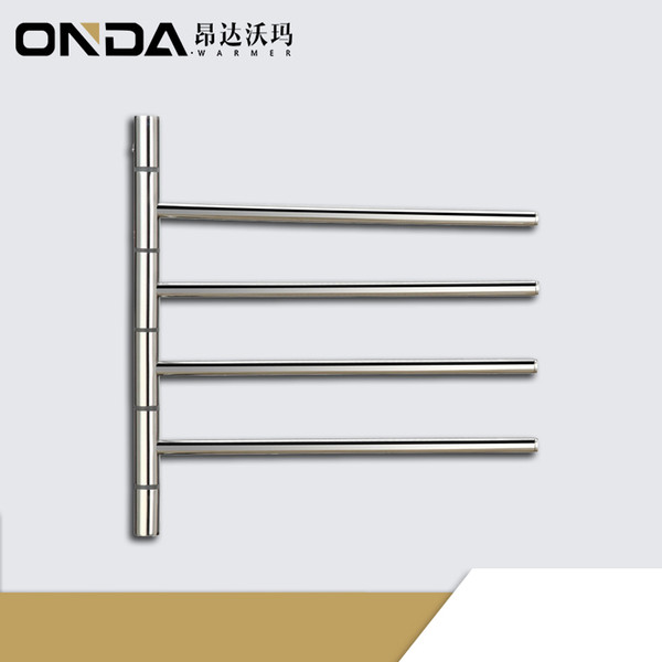 Bathroom fitting accessories swing arm Towel Holder wall mounted Towel bars stainless steel mirror polished towel rack 4 bars