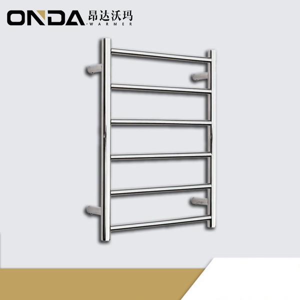 Bathroom accessories 6RJ round tube Towel Holder wall mounted Towel bars stainless steel mirror polish towel rack 6 bars