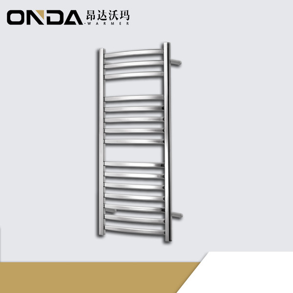 ONDAWARMER 15DA Item Round tube 304 stainless steel bathroom electric towel rack CE SGS SAA ROSH certification Heated towel rails