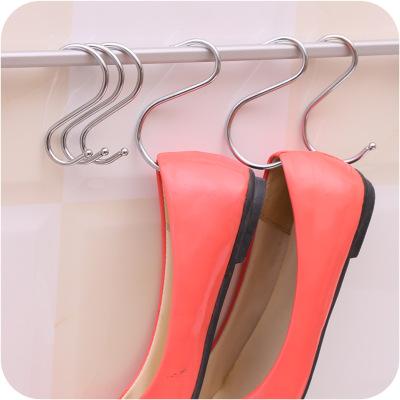 Durable Multifunction Portable Difficult to Deform Stainless Steel S Hook Kitchen Bathroom Hanging Hanger Rack Home Clothes Holder 3 Size