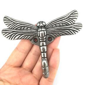 NEW Euro style Antique Silver dragonfly Wall Hangers Storage Home Decoration Creative Wall Hooks for Hanging Coats Keys hats bags