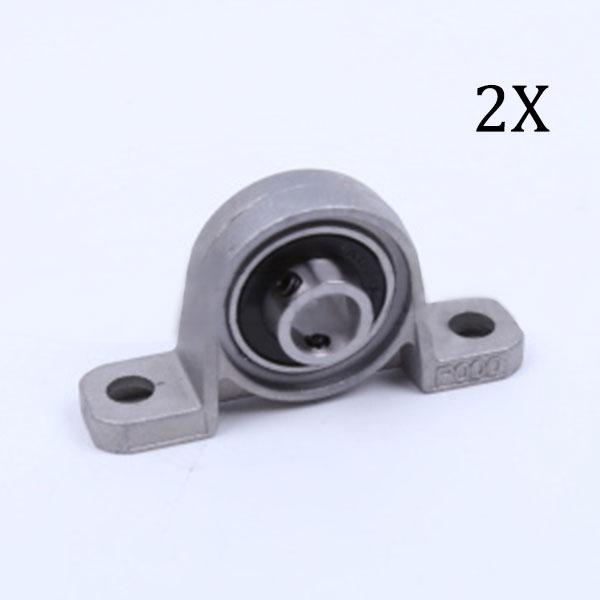 Hardware Zinc Alloy Diameter 8mm Bore Ball Bearing Pillow Block Mounted Support 2Pcs /set