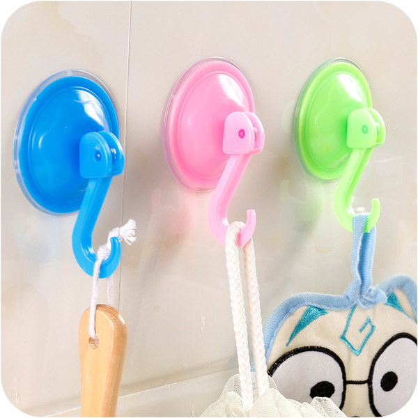 Creative Vacuum Strong Sucker Hook Wall Door Glass Self-adhensive Traceless Non-nail Sticker Holder for Towel or Cloth