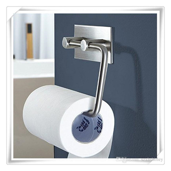 Hot Toilet Paper Holders 304 Stainless Steel Toilet Storage Bathroom Kitchen Paper Towel Dispenser Tissue Roll Hanger Wall Mount Brushed