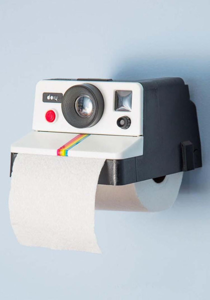 Creative fashion retro cute camera paper towel tube bathroom wall paper box home tissue pumping Toilet Paper Holders