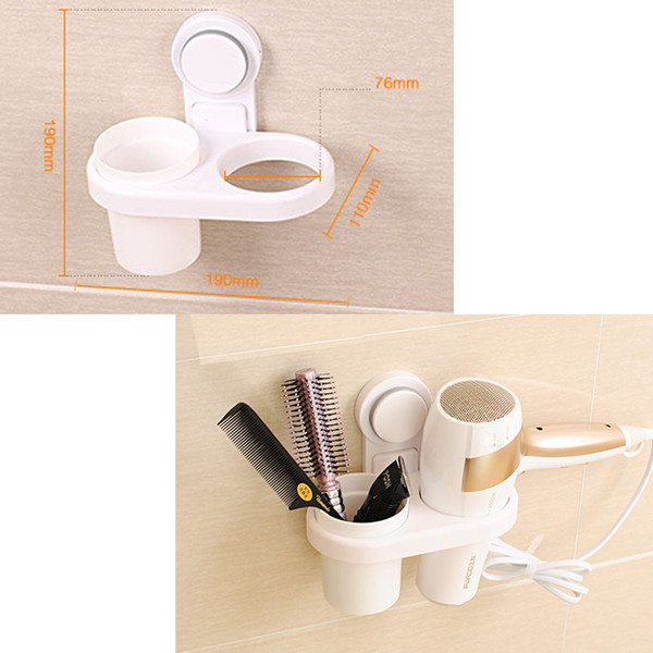 ABS Plastic Multi-purpose Wall Mounted Hair Dryer Drier Comb Holder, Rack Stand Set Storage Organizer Worldwide Store Excellent Quality