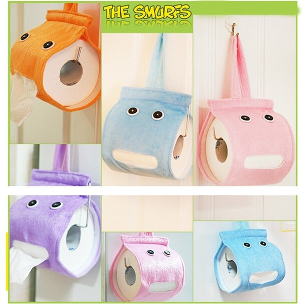 Free shipping Colorful Plush Cloth Tissue Box Case Holder Toilet Paper Home Furnishing Plush meal paper velvet toilet paper extraction