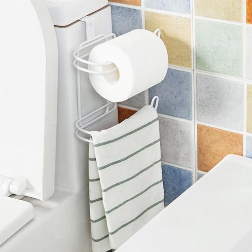 Free Shipping Simple Design double-deck Toilet Paper Holder Bathroom Paper Holder Toilet Paper Towel Roll Holder Rack