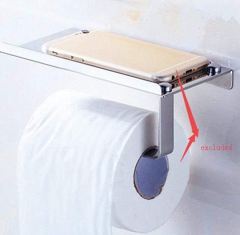 stainless steel 304 Bathroom Toilet Paper Holder Towel with Shelf Mobile Phone Toilet Roll Holder Tissue Holder Porta Papel Higienico