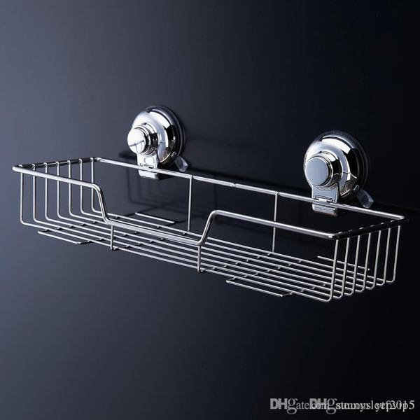 Top Grade Popular Space stainless steel Bathroom Shelf Bath Shampoo Rack Towel Basket Wall Mounted Bathroom Wall Shelves