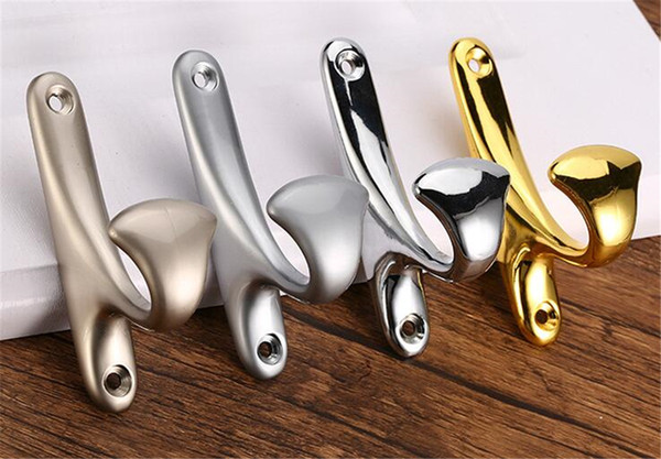 Zinc Alloy Hook Hat Coat Hanger Door Wall Bathroom Kitchen Towels Holder Household Storage Tools Gadgets Houseware