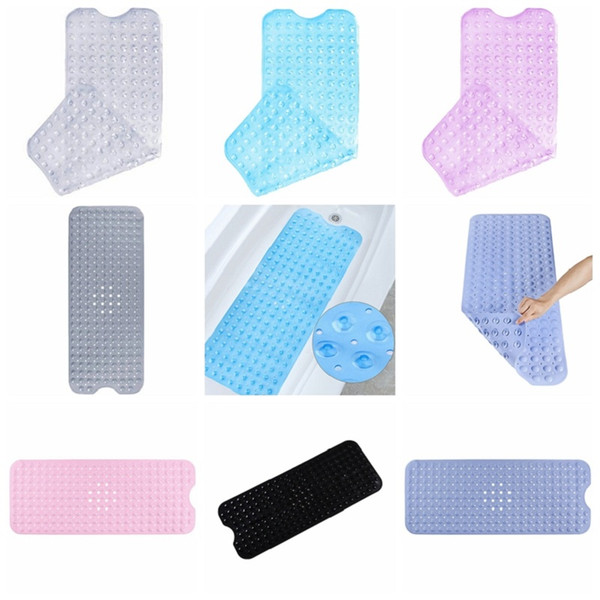 Bath Tub Mat Non Slip Mildew Resistant Shower Mats with Suction Cups shower mat extra long Machine Washable 100 x 40 cm