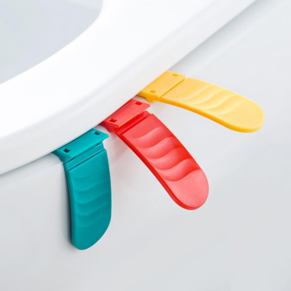 Portable Foldable Small Toilet Seat Cover Lifter Sanitary Closestool Seat Cover Lift Handle for Travel Home Bathroom