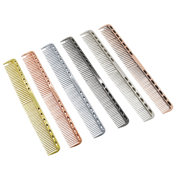 Haircut Anti Static Styling Comb Stainless Steel Wear Resistant Simple Solid Color Fashion Men And Women Fashion 8zc2 I1