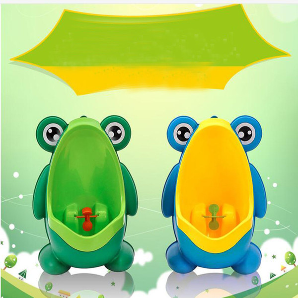 Kids PP Frog Children Stand Vertical Urinal Wall-Mounted Urine Potty Groove Kids Baby Boys Urinal New Promotion Wall-mounted Training Toilet