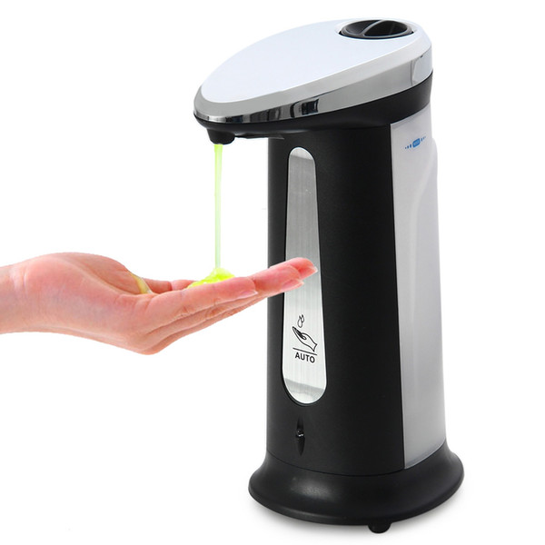 AD-03 400Ml ABS Electroplated Automatic Liquid Soap Dispenser Smart Sensor Touchless Sanitizer Dispensador for Kitchen Bathroom +B